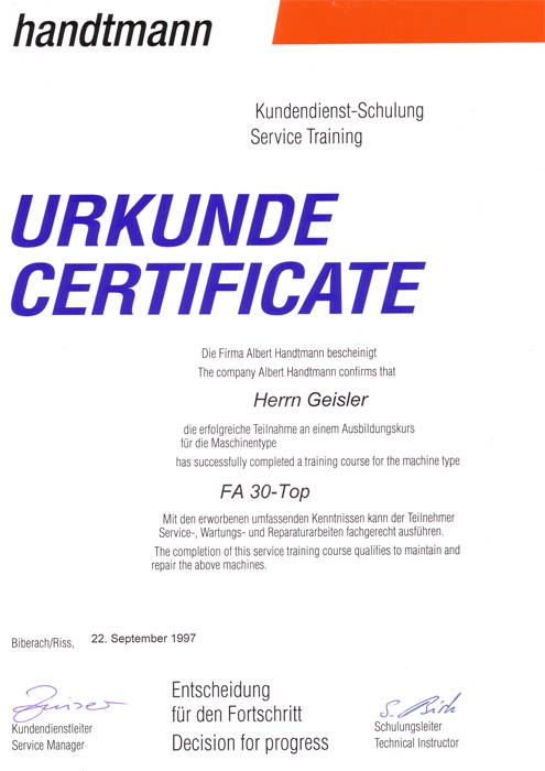 handtmann Kundendienst